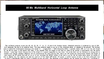 Loop Antenna Multiband Horizontal