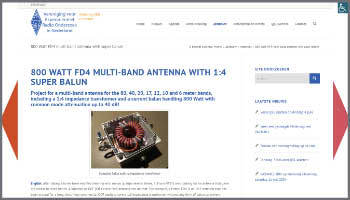 Multi-band antenna for the 80, 40, 20, 17, 12, 10 and 6 meter