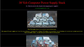 30 Volt Computer Power Supply Stack