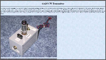 6AQ5 CW Transmitter