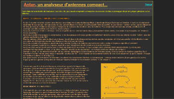 A compact antenna analyzer