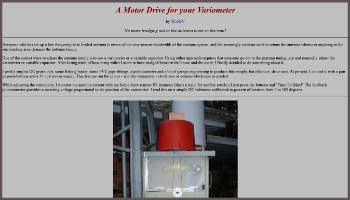 A Motor Drive for your Variometer