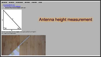 Antenna height measurement made easy