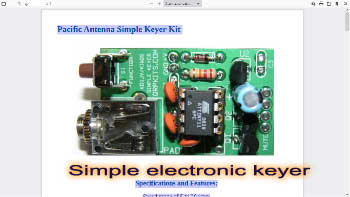 Simple electronic keyer