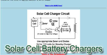 Solar Cell Battery Chargers