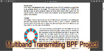 Multiband Transmitting BPF Project