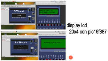 Lcd 20x4 con pic16f887 come microcontrollore