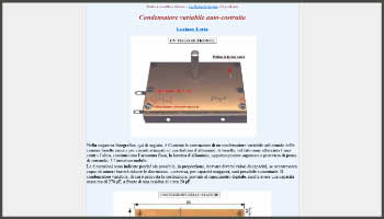 Condensatore variabile auto-costruito