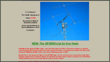 Construction Details for 50MHz-Yagis