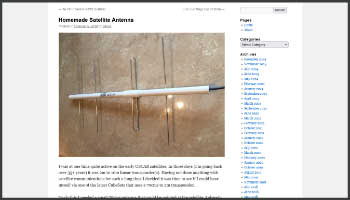 Homemade Satellite Antenna