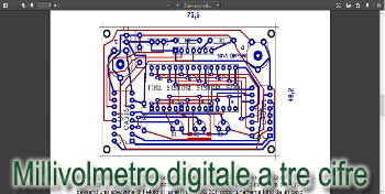 Millivolmetro digitale a tre cifre