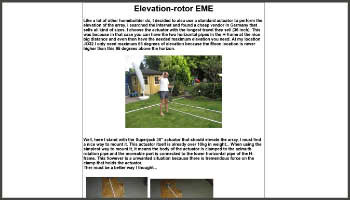 Moonbounce Elevation-rotor EME