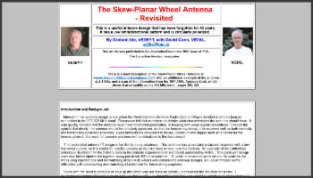 The Skew-Planar Wheel Antenna