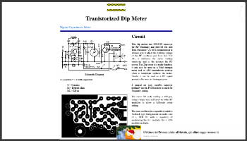 Tranistorized Dip Meter