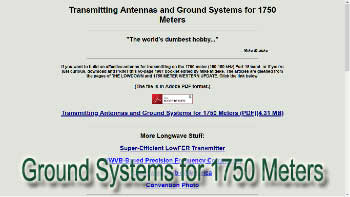 Transmitting Antennas and Ground Systems for 1750 Meters