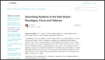 Grounding Systems in the Ham Shack