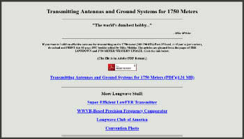 Transmitting Antennas and Ground Systems for 1750 Meters