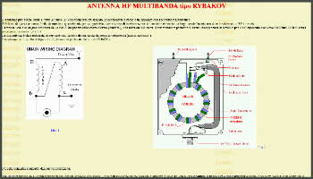 Antenna hf multibanda tipo RYBAKOV