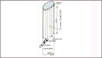 Antenna verticale monobande 7 MHz