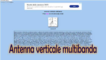 Antenna verticale multibanda