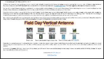 Field Day Vertical Antenna