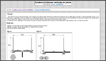 Vertical antenna system in phase