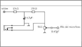 Modifica per usare un microfono a condensatore su un ARR TR10GA