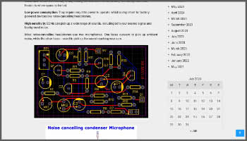 Noise Canceling Condenser Microphone