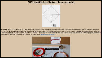 MTM Scientific Shortwave Loop Antenna Kit