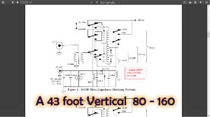 43 foot vertical 160 and 80m matching