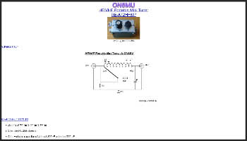 HF-VHF portable antenna tuner