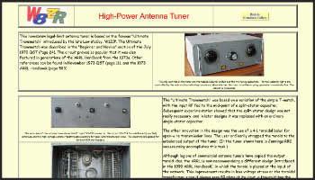 High-Power Antenna Tuner