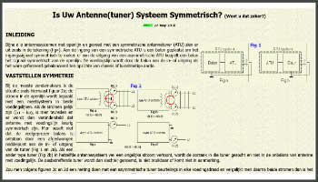 Symmetrisch antenne systeem