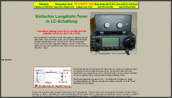 Tuner in LC circuit