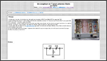 Tuners in T for antenne filaire