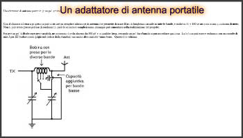 Un adattatore di antenna portatile