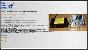 Wireless cw iambic memory keyer