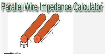 Parallel Wire Impedance Calculator