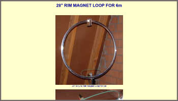 Bicycle rim loop for 6 meter