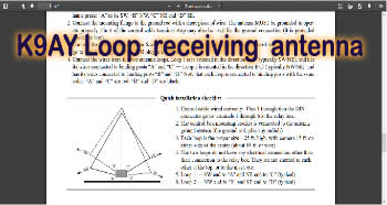 Loop receiving antenna K9AY