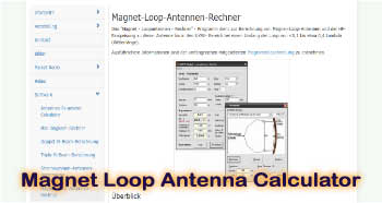 Magnet Loop Antenna Calculator