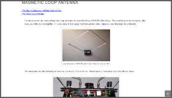 Magnetic copper Loop Antenna