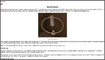 Magnetic loop 80 cm diameter