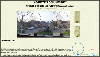 Magnetic loop double loop