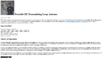 Portable HF Transmitting Loop Antenna