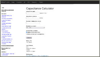 Programma di calcolo del condensatore